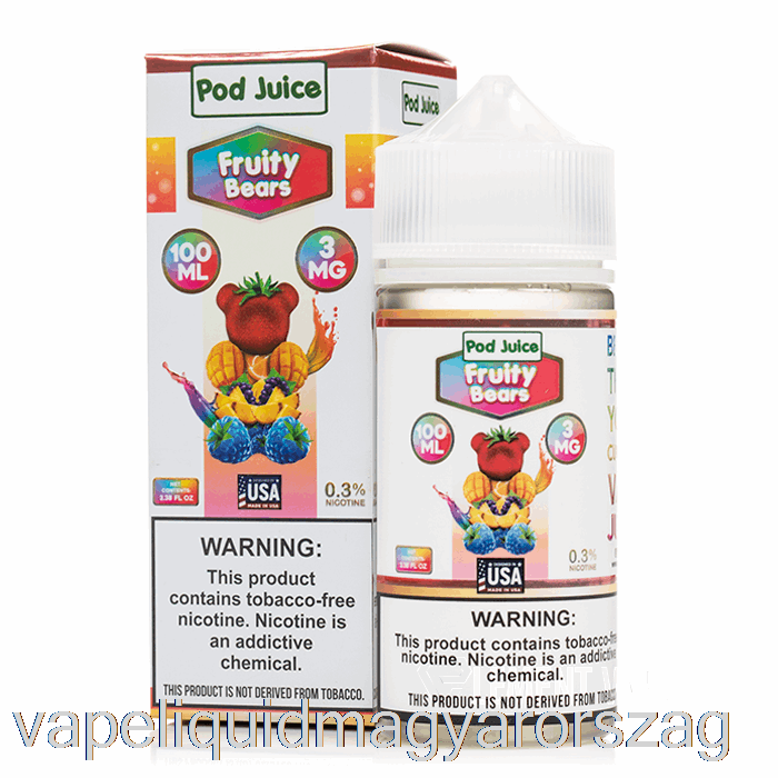 Gyümölcsös Medvék - Hüvelylé - 100 Ml 3mg Vape E Cigi